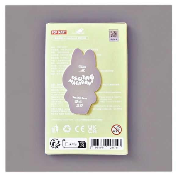 Pop Mart The Monsters Exciting Macaron Labubu Sesame Bean - Picture 4 of 15